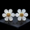 Daisy Flower Beads – White Mother of Pearl Beads For Diy Jewelry Making